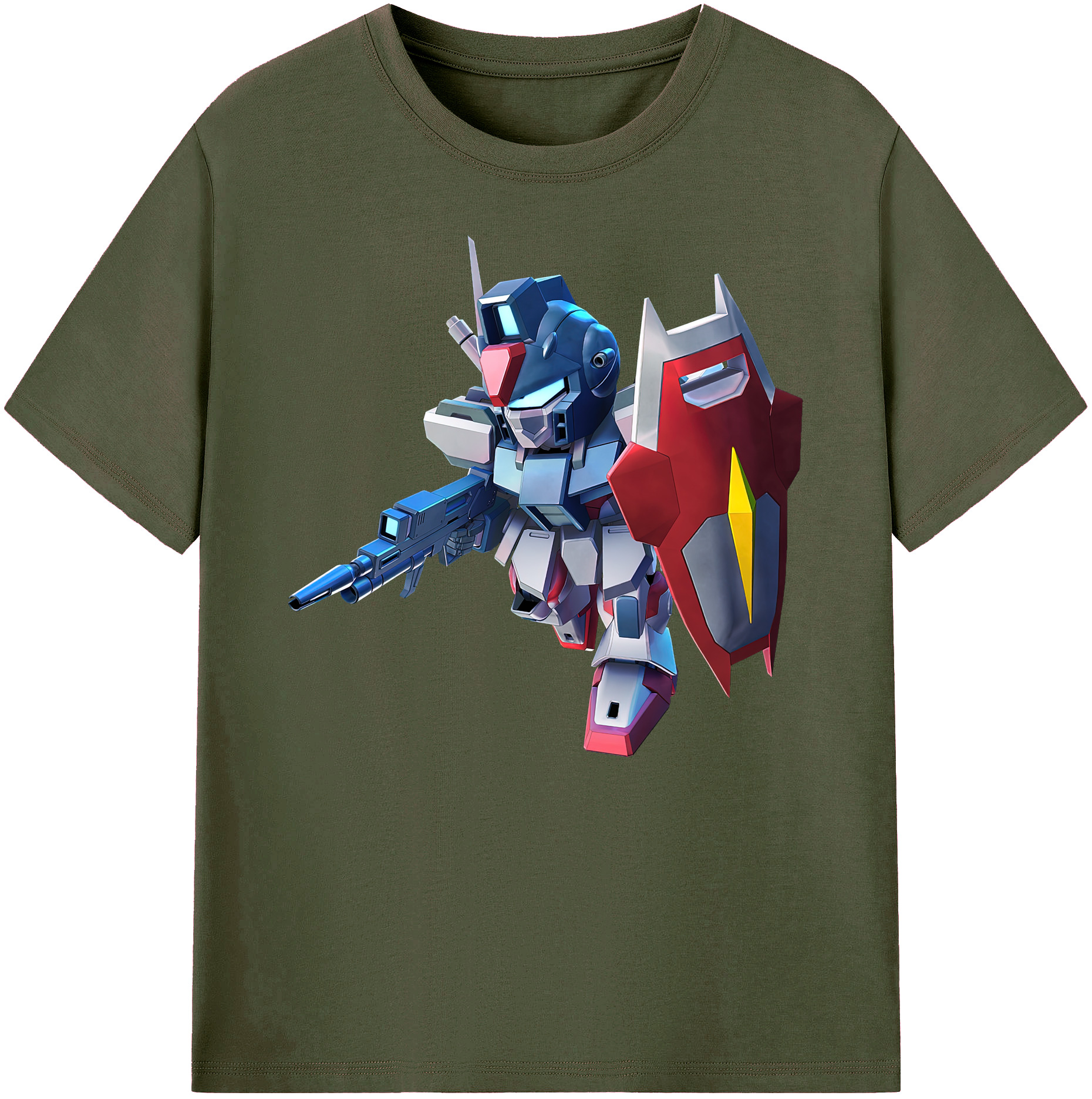 （画像用） 機動戦士ガンダム Mobile Suit Gundam 綿100％ メンズ半袖Tシャツ｜肌触りやわらか＆通気性